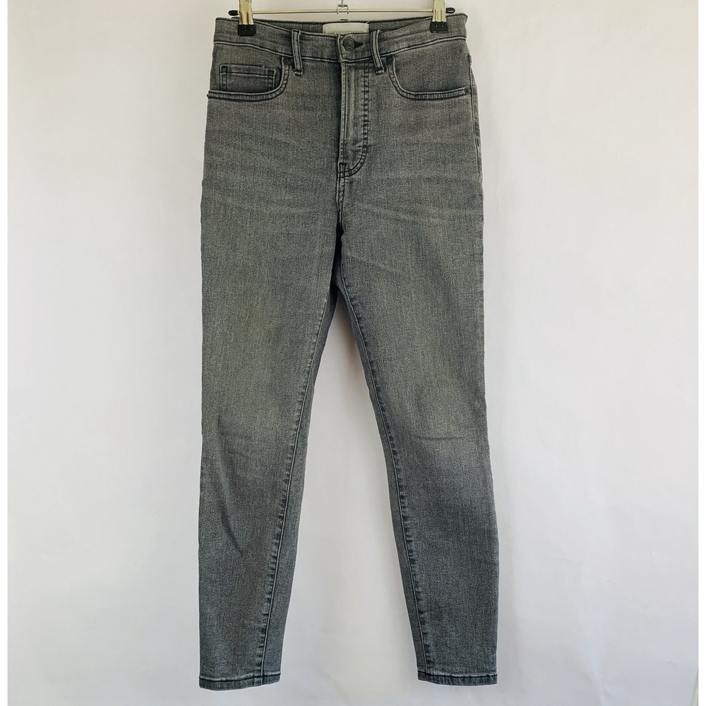 Everlane Womens Jeans High Rise Ankle Size 27 Gray Stretch